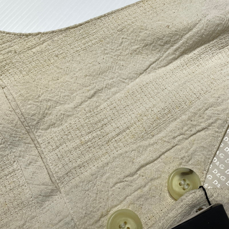 【中古品】【メンズ】 DOLCE＆GABBANA ドルチェアンドガッバーナ COTTON VEST 01 コットン ベスト トップス 141-260824-yo-05-teih サイズ：32-46 カラー：アイボリー 万代Net店