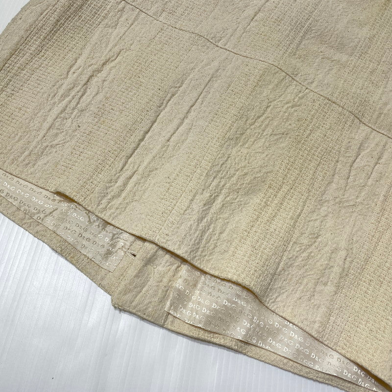 【中古品】【メンズ】 DOLCE＆GABBANA ドルチェアンドガッバーナ COTTON VEST 01 コットン ベスト トップス 141-260824-yo-05-teih サイズ：32-46 カラー：アイボリー 万代Net店