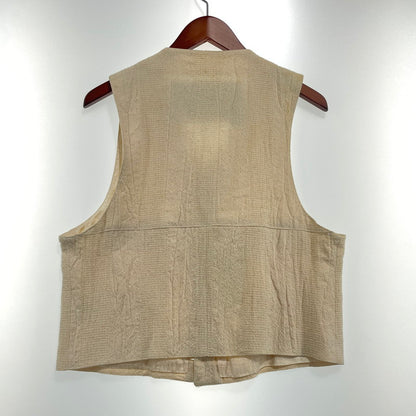 【中古品】【メンズ】 DOLCE＆GABBANA ドルチェアンドガッバーナ COTTON VEST 01 コットン ベスト トップス 141-260824-yo-05-teih サイズ：32-46 カラー：アイボリー 万代Net店