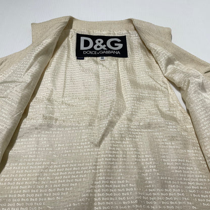 【中古品】【メンズ】 DOLCE＆GABBANA ドルチェアンドガッバーナ COTTON VEST 01 コットン ベスト トップス 141-260824-yo-05-teih サイズ：32-46 カラー：アイボリー 万代Net店
