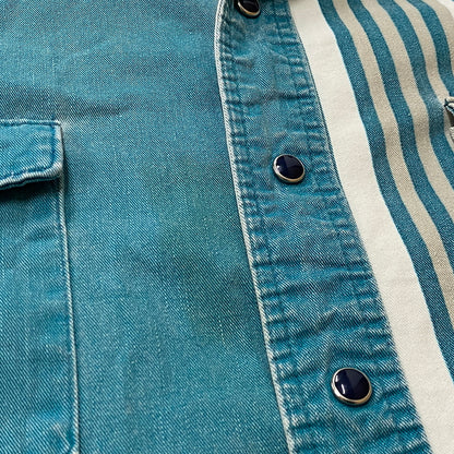 【現状渡し品】【メンズ】 WRANGLER ラングラー 80's~90's DOCKING L/S SHIRT 80～90年代 ドッキング ロングスリーブ シャツ 長袖 トップス 145-260829-sa-01-tei サイズ：15.5-33 カラー：マルチ 万代Net店