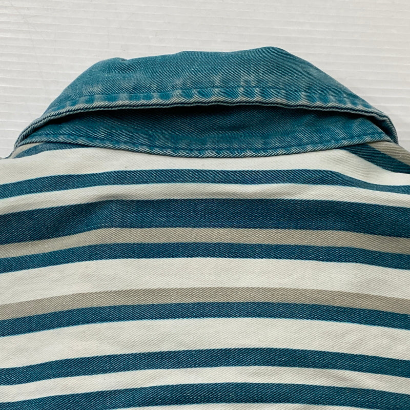【現状渡し品】【メンズ】 WRANGLER ラングラー 80's~90's DOCKING L/S SHIRT 80～90年代 ドッキング ロングスリーブ シャツ 長袖 トップス 145-260829-sa-01-tei サイズ：15.5-33 カラー：マルチ 万代Net店