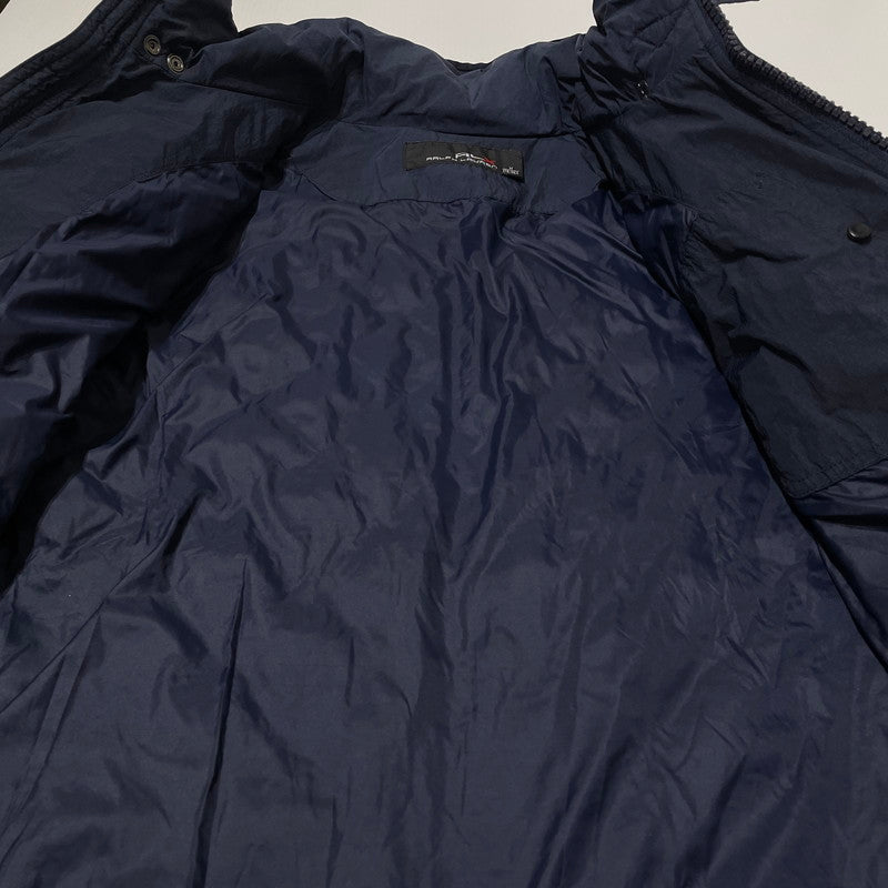 【中古品】【メンズ】 RLX RALPH LAUREN アールエルエックス ラルフローレン NYLON QUILTING DOWN JACKET ナイロン キルティング ダウンジャケット アウター 145-260824-yo-03-teih サイズ：M カラー：ネイビー 万代Net店