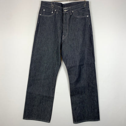 【中古品】【メンズ】 GRAPHPAPER グラフペーパー SELVAGE DENIM FIVE POCKET WIDE STRAIGHT PANTS GU263-40059RB セルヴィッジ デニム ファイブ ワイド ストレート パンツ ボトムス ジーンズ 151-260826-sa-17-tei サイズ：2 カラー：インディゴ 万代Net店