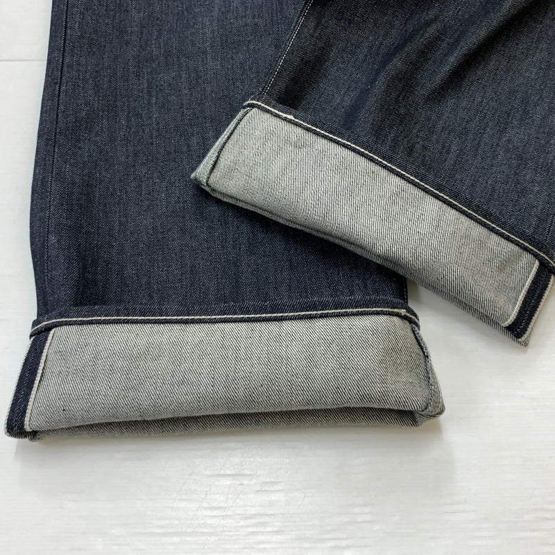 【中古品】【メンズ】 GRAPHPAPER グラフペーパー SELVAGE DENIM FIVE POCKET WIDE STRAIGHT PANTS GU263-40059RB セルヴィッジ デニム ファイブ ワイド ストレート パンツ ボトムス ジーンズ 151-260826-sa-17-tei サイズ：2 カラー：インディゴ 万代Net店