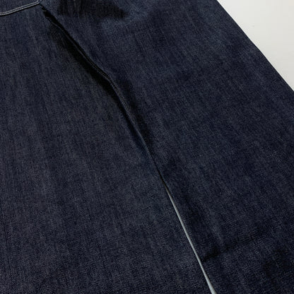 【中古品】【メンズ】 GRAPHPAPER グラフペーパー SELVAGE DENIM FIVE POCKET WIDE STRAIGHT PANTS GU263-40059RB セルヴィッジ デニム ファイブ ワイド ストレート パンツ ボトムス ジーンズ 151-260826-sa-17-tei サイズ：2 カラー：インディゴ 万代Net店