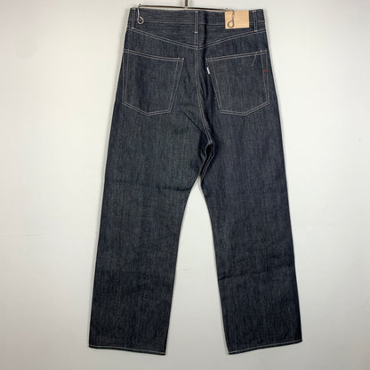 【中古品】【メンズ】 GRAPHPAPER グラフペーパー SELVAGE DENIM FIVE POCKET WIDE STRAIGHT PANTS GU263-40059RB セルヴィッジ デニム ファイブ ワイド ストレート パンツ ボトムス ジーンズ 151-260826-sa-17-tei サイズ：2 カラー：インディゴ 万代Net店