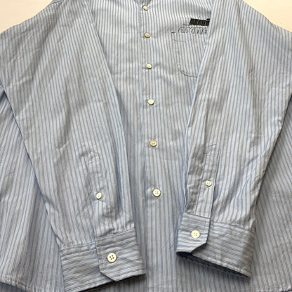 【中古品】【メンズ】 UNIFOAM EXEPERIMENT ユニフォーム エクスペリメント PRINT SHIRT UE-252020 IN-PROCESS ペイント シャツ 長袖 トップス 142-260826-sa-03-tei サイズ：4 カラー：ストライプ 万代Net店