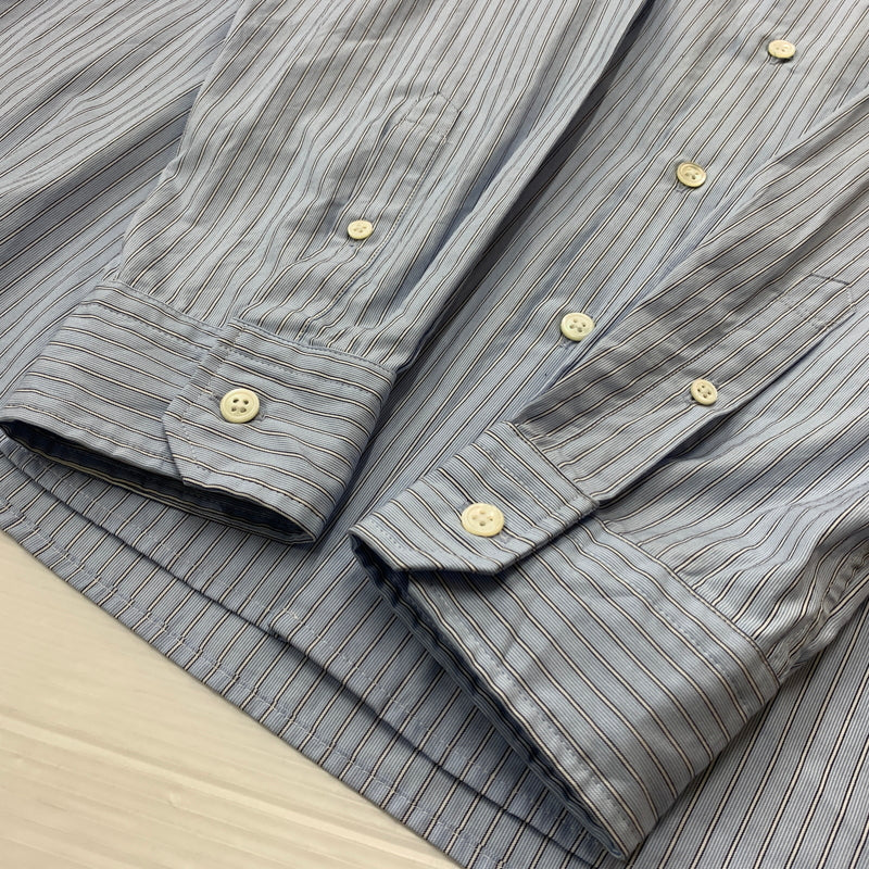 【中古品】【メンズ】 UNIFOAM EXEPERIMENT ユニフォーム エクスペリメント PRINT SHIRT UE-252020 IN-PROCESS ペイント シャツ 長袖 トップス 142-260826-sa-03-tei サイズ：4 カラー：ストライプ 万代Net店