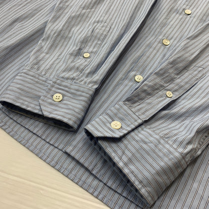 【中古品】【メンズ】 UNIFOAM EXEPERIMENT ユニフォーム エクスペリメント PRINT SHIRT UE-252020 IN-PROCESS ペイント シャツ 長袖 トップス 142-260826-sa-03-tei サイズ：4 カラー：ストライプ 万代Net店