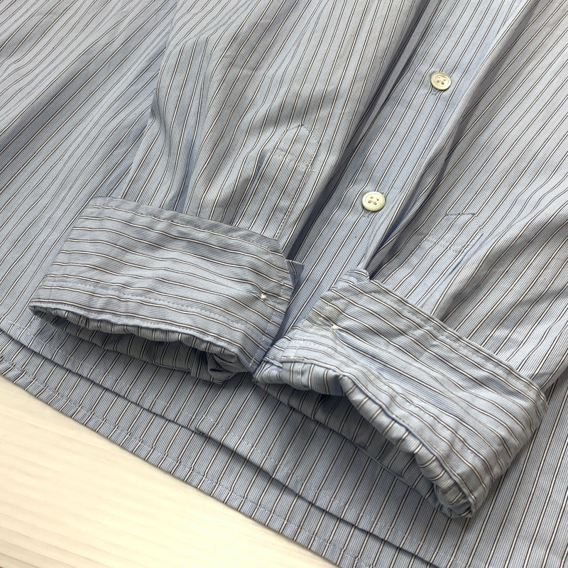 【中古品】【メンズ】 UNIFOAM EXEPERIMENT ユニフォーム エクスペリメント PRINT SHIRT UE-252020 IN-PROCESS ペイント シャツ 長袖 トップス 142-260826-sa-03-tei サイズ：4 カラー：ストライプ 万代Net店