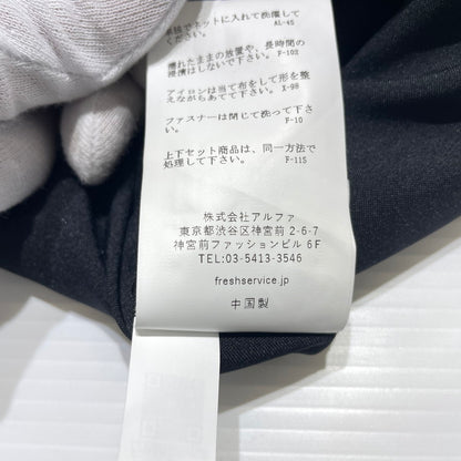 【中古品】【メンズ】 FRESH SERVICE フレッシュサービス SYNTHETIC WOOL TRACK SUIT × PANTS SETUP FSR261-60230 シンセティックウール トラックスーツ パンツ セットアップ トラックジャケット 140-260826-ko-10-teih サイズ：L カラー：ブラック 万代Net店
