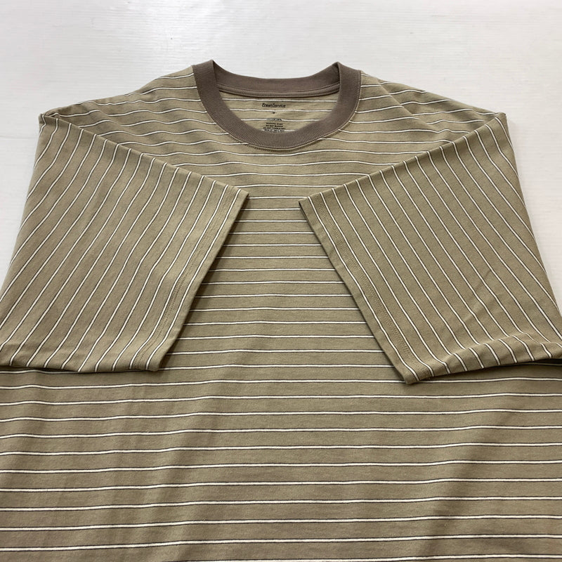 【中古品】【メンズ】 FRESHSERVICE フレッシュ サービス FSC262-70119 CONPACT DRY BORDER TEE コンパクト ドライ ボーダー Tシャツ 半袖 トップス 140-260826-sa-11-tei サイズ：M カラー：ベージュ 万代Net店