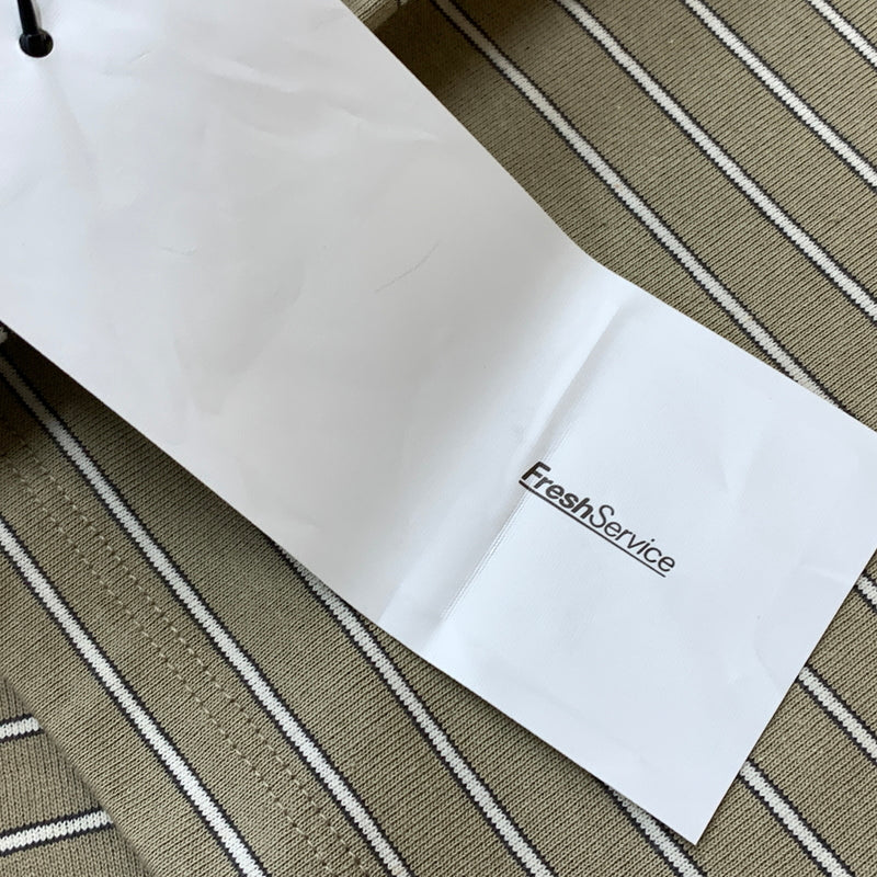 【中古品】【メンズ】 FRESHSERVICE フレッシュ サービス FSC262-70119 CONPACT DRY BORDER TEE コンパクト ドライ ボーダー Tシャツ 半袖 トップス 140-260826-sa-11-tei サイズ：M カラー：ベージュ 万代Net店