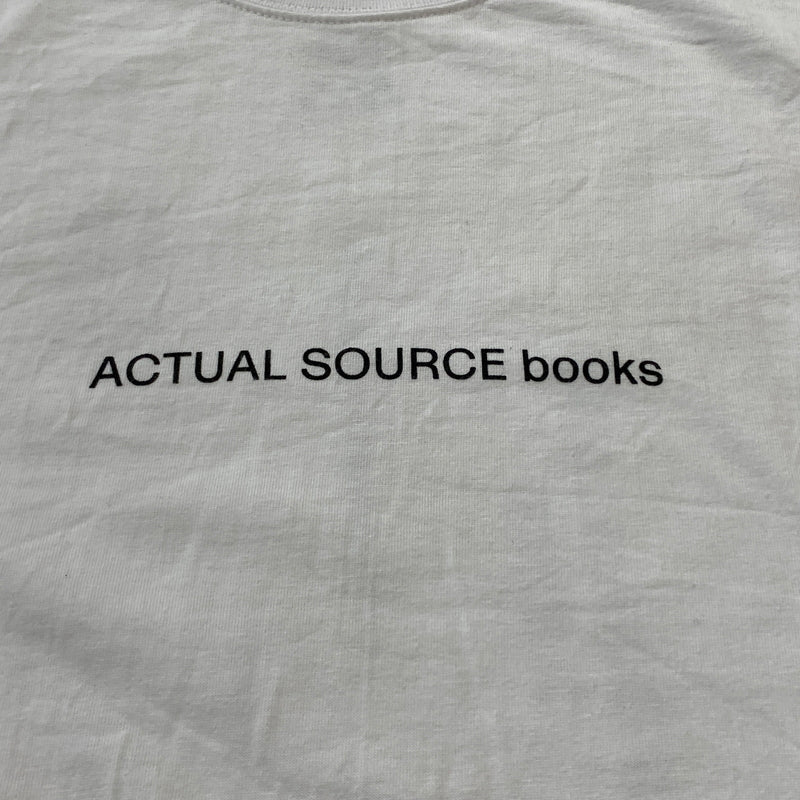 【中古品】【メンズ】 ACTUAL SOURCE アクチュアル ソース × FRESH SERVICE フレッシュ サービス L/S BOOK TEE ロング スリーブ ブック Tシャツ 長袖 トップス 140-260826-sa-10-tei サイズ：L カラー：ホワイト 万代Net店
