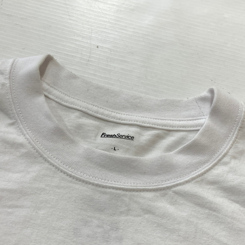 【中古品】【メンズ】 ACTUAL SOURCE アクチュアル ソース × FRESH SERVICE フレッシュ サービス L/S BOOK TEE ロング スリーブ ブック Tシャツ 長袖 トップス 140-260826-sa-10-tei サイズ：L カラー：ホワイト 万代Net店