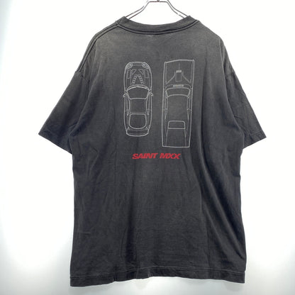 【現状渡し品】【メンズ】 Saint MXXXXXX セント マイケル FF_SS T-SHIRT FAST FURIOUS SM-MK8-0000-C06 ファスト アンド フュリアス ショートスリーブ Tシャツ 半袖 トップス ワイルドスピード 142-260824-sa-11-tei サイズ：L カラー：グレー 万代Net店