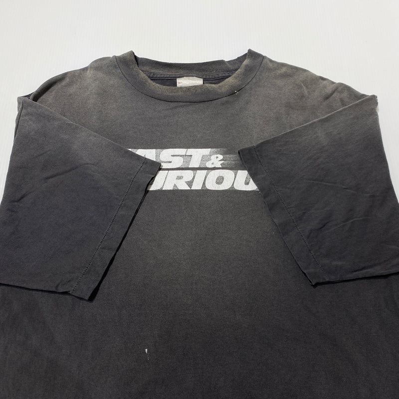 【現状渡し品】【メンズ】 Saint MXXXXXX セント マイケル FF_SS T-SHIRT FAST FURIOUS SM-MK8-0000-C06 ファスト アンド フュリアス ショートスリーブ Tシャツ 半袖 トップス ワイルドスピード 142-260824-sa-11-tei サイズ：L カラー：グレー 万代Net店
