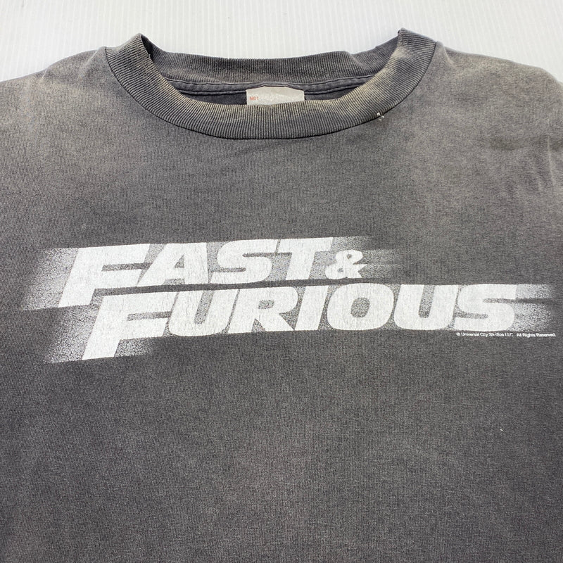 【現状渡し品】【メンズ】 Saint MXXXXXX セント マイケル FF_SS T-SHIRT FAST FURIOUS SM-MK8-0000-C06 ファスト アンド フュリアス ショートスリーブ Tシャツ 半袖 トップス ワイルドスピード 142-260824-sa-11-tei サイズ：L カラー：グレー 万代Net店