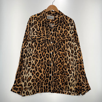 【中古品】【メンズ】 WACKOMARIA ワコマリア LEOPARD RAYON L/S SHIRT レオパード レーヨン ロングスリーブ シャツ 長袖 トップス 140-260824-yo-09-teih サイズ：L カラー：柄 万代Net店