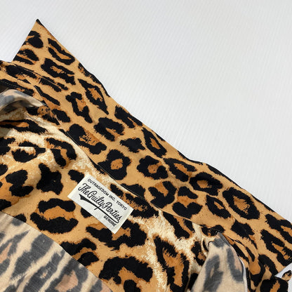 【中古品】【メンズ】 WACKOMARIA ワコマリア LEOPARD RAYON L/S SHIRT レオパード レーヨン ロングスリーブ シャツ 長袖 トップス 140-260824-yo-09-teih サイズ：L カラー：柄 万代Net店