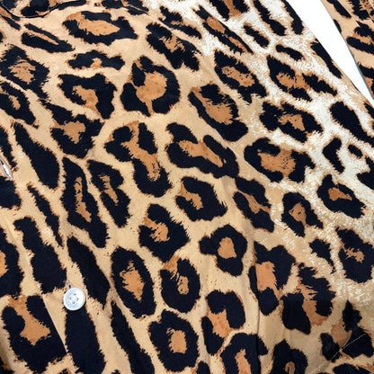 【中古品】【メンズ】 WACKOMARIA ワコマリア LEOPARD RAYON L/S SHIRT レオパード レーヨン ロングスリーブ シャツ 長袖 トップス 140-260824-yo-09-teih サイズ：L カラー：柄 万代Net店