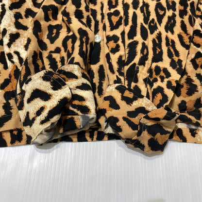 【中古品】【メンズ】 WACKOMARIA ワコマリア LEOPARD RAYON L/S SHIRT レオパード レーヨン ロングスリーブ シャツ 長袖 トップス 140-260824-yo-09-teih サイズ：L カラー：柄 万代Net店