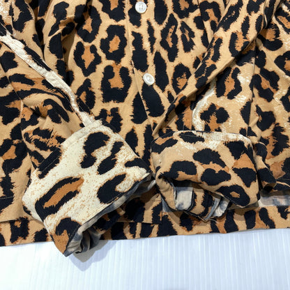 【中古品】【メンズ】 WACKOMARIA ワコマリア LEOPARD RAYON L/S SHIRT レオパード レーヨン ロングスリーブ シャツ 長袖 トップス 140-260824-yo-09-teih サイズ：L カラー：柄 万代Net店