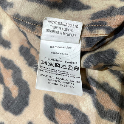 【中古品】【メンズ】 WACKOMARIA ワコマリア LEOPARD RAYON L/S SHIRT レオパード レーヨン ロングスリーブ シャツ 長袖 トップス 140-260824-yo-09-teih サイズ：L カラー：柄 万代Net店