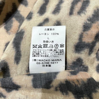【中古品】【メンズ】 WACKOMARIA ワコマリア LEOPARD RAYON L/S SHIRT レオパード レーヨン ロングスリーブ シャツ 長袖 トップス 140-260824-yo-09-teih サイズ：L カラー：柄 万代Net店