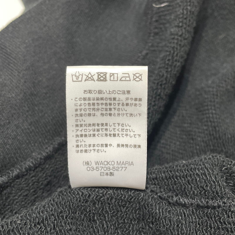 【中古品】【メンズ】 WACKMARIA ワコマリア × HIGH TIMES ハイタイムズ 別注コラボ HEAVY WEIGHT HOODIE ヘビーウェイト フーディ 長袖 トップス プルオーパーパーカー 140-260824-yo-08-teih サイズ：XL カラー：ブラック 万代Net店