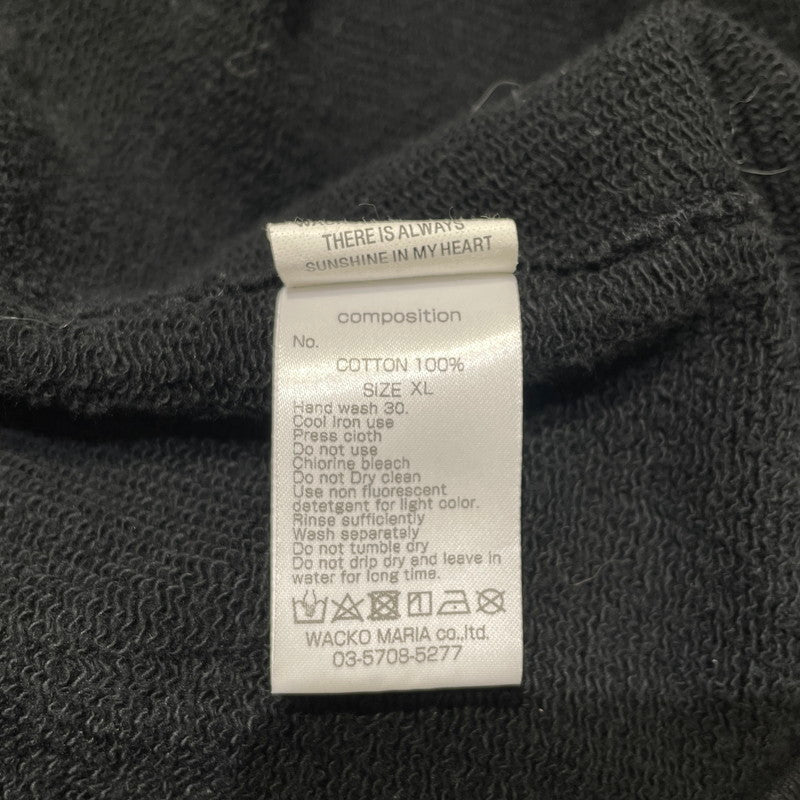 【中古品】【メンズ】 WACKMARIA ワコマリア × HIGH TIMES ハイタイムズ 別注コラボ HEAVY WEIGHT HOODIE ヘビーウェイト フーディ 長袖 トップス プルオーパーパーカー 140-260824-yo-08-teih サイズ：XL カラー：ブラック 万代Net店