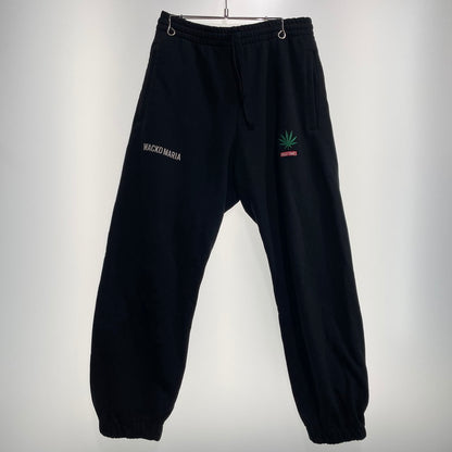 【中古品】【メンズ】 WACKMARIA ワコマリア × HIGH TIMES ハイタイムズ 別注コラボ HEAVY WEIGHT SWEAT PANTS ヘビーウェイト スウェット パンツ ボトムス 151-260824-yo-01-teih サイズ：L カラー：ブラック 万代Net店