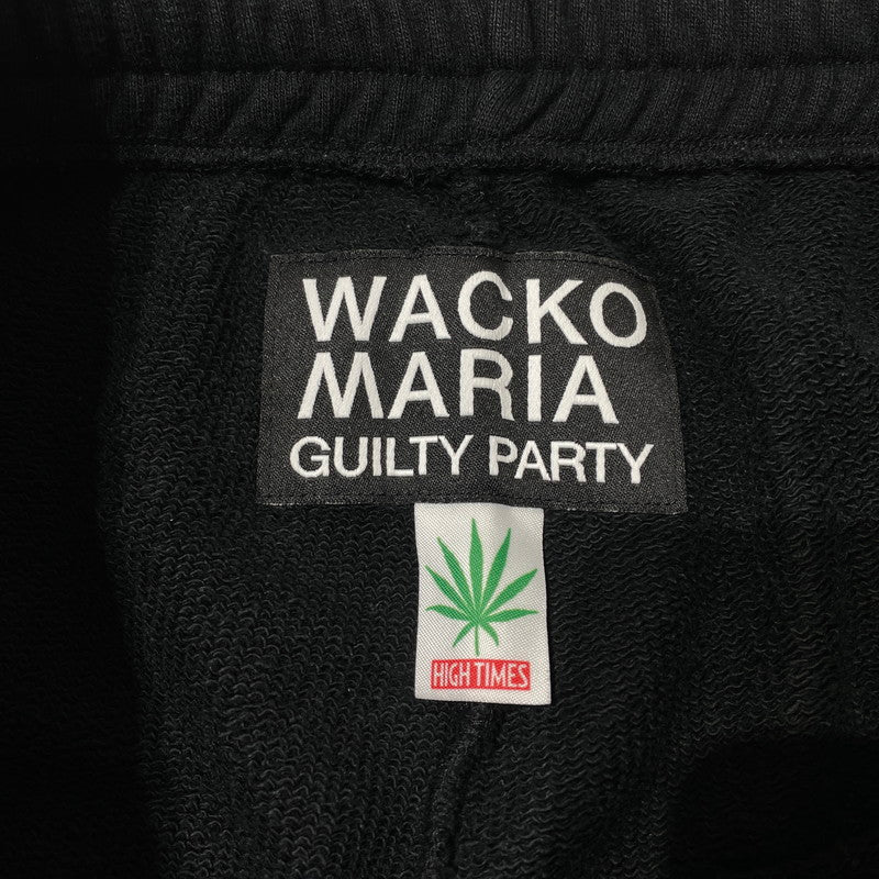 【中古品】【メンズ】 WACKMARIA ワコマリア × HIGH TIMES ハイタイムズ 別注コラボ HEAVY WEIGHT SWEAT PANTS ヘビーウェイト スウェット パンツ ボトムス 151-260824-yo-01-teih サイズ：L カラー：ブラック 万代Net店