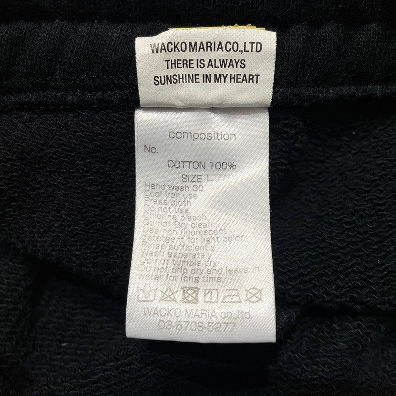 【中古品】【メンズ】 WACKMARIA ワコマリア × HIGH TIMES ハイタイムズ 別注コラボ HEAVY WEIGHT SWEAT PANTS ヘビーウェイト スウェット パンツ ボトムス 151-260824-yo-01-teih サイズ：L カラー：ブラック 万代Net店