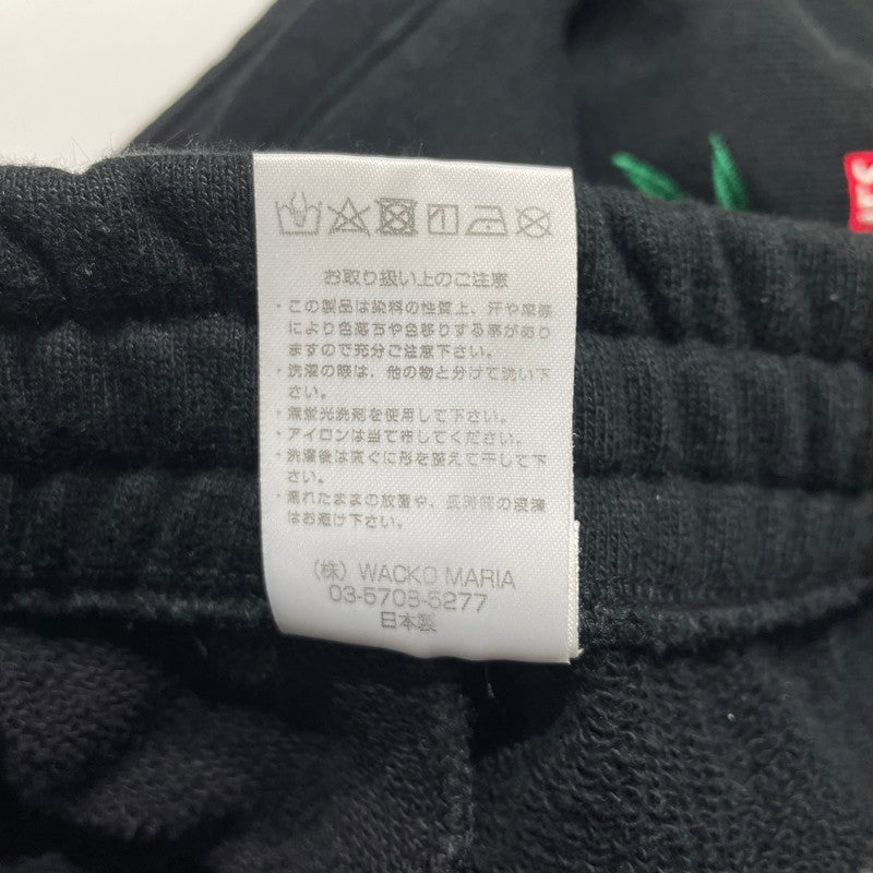 【中古品】【メンズ】 WACKMARIA ワコマリア × HIGH TIMES ハイタイムズ 別注コラボ HEAVY WEIGHT SWEAT PANTS ヘビーウェイト スウェット パンツ ボトムス 151-260824-yo-01-teih サイズ：L カラー：ブラック 万代Net店