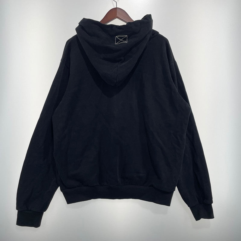 【中古品】【メンズ】 MLVINCE メルヴィンス CLASSIC LOGO ZIP UP HOODIE MV2022-11 クラシック ロゴ ジップアップ フーディ 長袖 トップス パーカー 141-260824-yo-07-teih サイズ：L カラー：ブラック 万代Net店