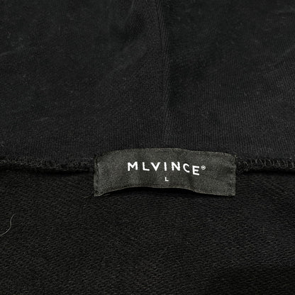 【中古品】【メンズ】 MLVINCE メルヴィンス CLASSIC LOGO ZIP UP HOODIE MV2022-11 クラシック ロゴ ジップアップ フーディ 長袖 トップス パーカー 141-260824-yo-07-teih サイズ：L カラー：ブラック 万代Net店