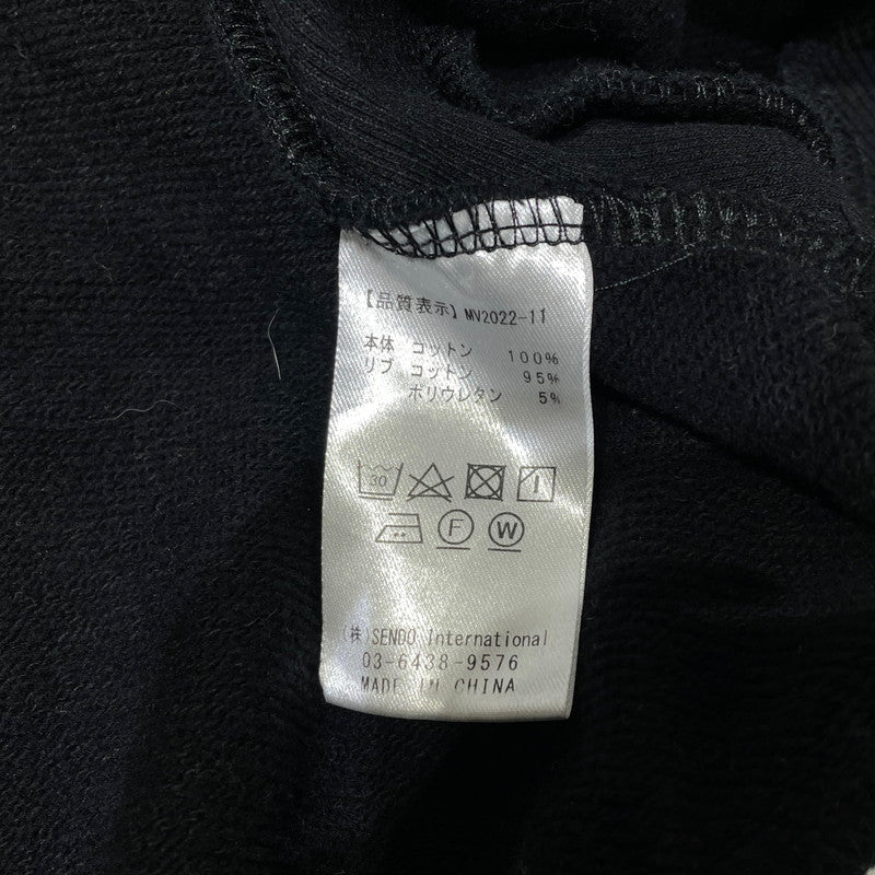 【中古品】【メンズ】 MLVINCE メルヴィンス CLASSIC LOGO ZIP UP HOODIE MV2022-11 クラシック ロゴ ジップアップ フーディ 長袖 トップス パーカー 141-260824-yo-07-teih サイズ：L カラー：ブラック 万代Net店