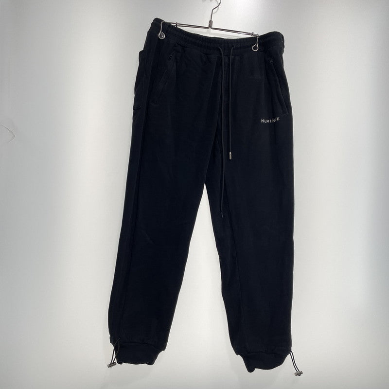 【中古品】【メンズ】 MLVINCE メルヴィンス CLASSIC LOGO SWEAT PANTS MV2022 クラシック ロゴ スウェットパンツ ボトムス 153-260824-yo-02-teih サイズ：L カラー：ブラック 万代Net店