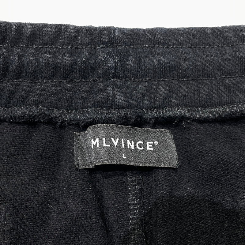 【中古品】【メンズ】 MLVINCE メルヴィンス CLASSIC LOGO SWEAT PANTS MV2022 クラシック ロゴ スウェットパンツ ボトムス 153-260824-yo-02-teih サイズ：L カラー：ブラック 万代Net店