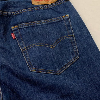 【中古品】【メンズ】 LEVI’S リーバイス DENIM BOTOM 4996 00501-0194 ボトム ボトムス ジーンズ 156-260825-sa-12-tei サイズ：35 カラー：インディゴ 万代Net店
