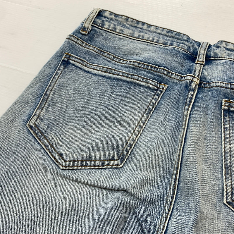 【中古品】【メンズ】 ANTHEM アンセム × A GOOD BAD INFLUENCE ア グッド バッド インフルエンス × OLI オリ 別注コラボ VENUS NATURE DENIM ヴィーナス ネイチャー デニム ボトムス ジーンズ 153-260825-sa-08-tei サイズ：L カラー：ブルー 万代Net店