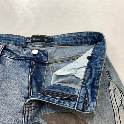 【中古品】【メンズ】 ANTHEM アンセム × A GOOD BAD INFLUENCE ア グッド バッド インフルエンス × OLI オリ 別注コラボ VENUS NATURE DENIM ヴィーナス ネイチャー デニム ボトムス ジーンズ 153-260825-sa-08-tei サイズ：L カラー：ブルー 万代Net店