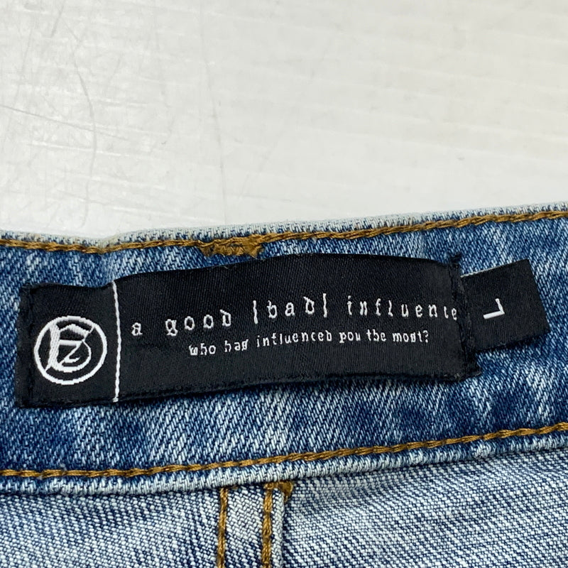 【中古品】【メンズ】 ANTHEM アンセム × A GOOD BAD INFLUENCE ア グッド バッド インフルエンス × OLI オリ 別注コラボ VENUS NATURE DENIM ヴィーナス ネイチャー デニム ボトムス ジーンズ 153-260825-sa-08-tei サイズ：L カラー：ブルー 万代Net店