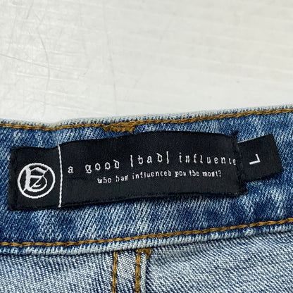 【中古品】【メンズ】 ANTHEM アンセム × A GOOD BAD INFLUENCE ア グッド バッド インフルエンス × OLI オリ 別注コラボ VENUS NATURE DENIM ヴィーナス ネイチャー デニム ボトムス ジーンズ 153-260825-sa-08-tei サイズ：L カラー：ブルー 万代Net店