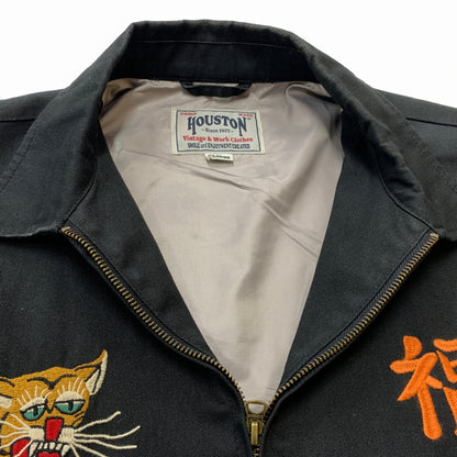 【中古品】【メンズ】 HOUSTON ヒューストン SAIGON VIET NAM JACKET サイゴン ベト ナム ジャケット アウター 145-260825-sa-04-tei サイズ：XL カラー：ブラック 万代Net店