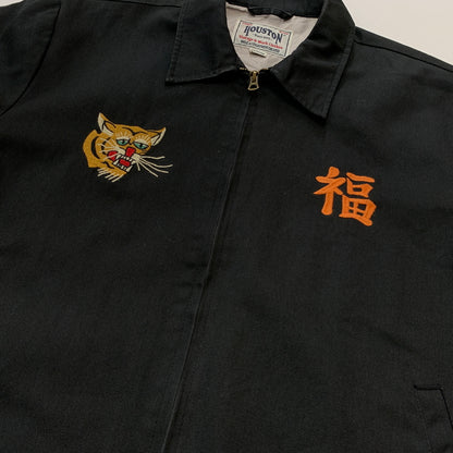 【中古品】【メンズ】 HOUSTON ヒューストン SAIGON VIET NAM JACKET サイゴン ベト ナム ジャケット アウター 145-260825-sa-04-tei サイズ：XL カラー：ブラック 万代Net店