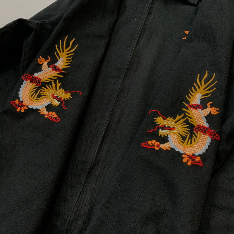 【中古品】【メンズ】 HOUSTON ヒューストン SAIGON VIET NAM JACKET サイゴン ベト ナム ジャケット アウター 145-260825-sa-04-tei サイズ：XL カラー：ブラック 万代Net店