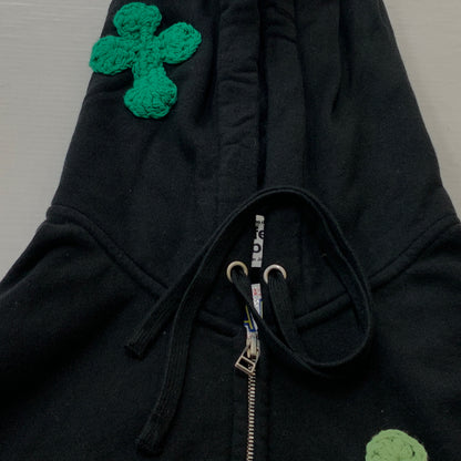 【中古品】【メンズ】 perfect ribs パーフェクト リブス × Y.A.R.N. ヤーン 別注コラボ BASIC ZIP FOODIE PR612035 ベーシック ジップ フーディー 長袖 トップス フルジップパーカー 142-260825-sa-05-tei サイズ：XL カラー：ブラック 万代Net店